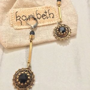 Semi precious stone new vintage earrings